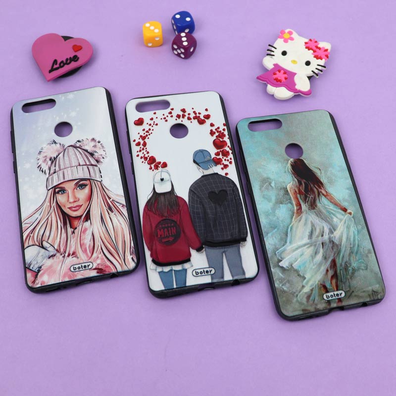 قاب فانتزی برجسته دخترانه هواوی Honor 7X سری 6