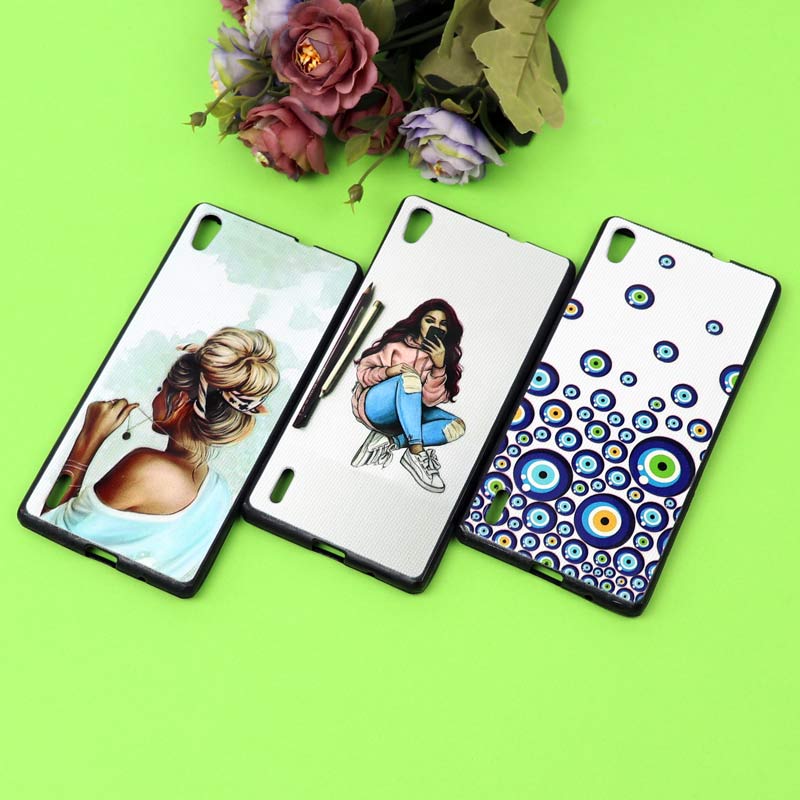 قاب فانتزی برجسته دخترانه هواوی P7 سری 7