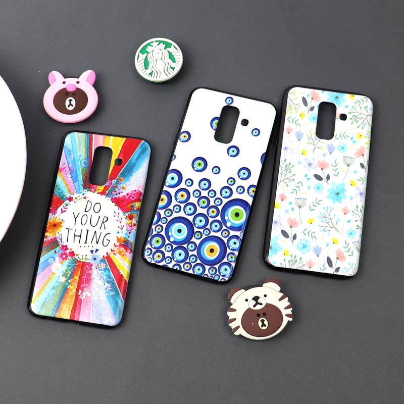 قاب فانتزی برجسته دخترانه سامسونگ A6 Plus سری 6