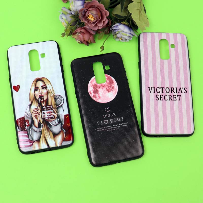 قاب فانتزی برجسته دخترانه سامسونگ A6 Plus سری 7