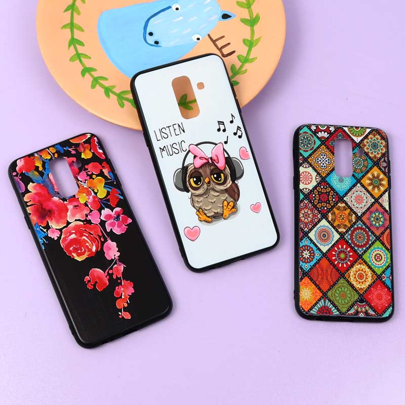 قاب فانتزی برجسته دخترانه سامسونگ A6 Plus سری 3