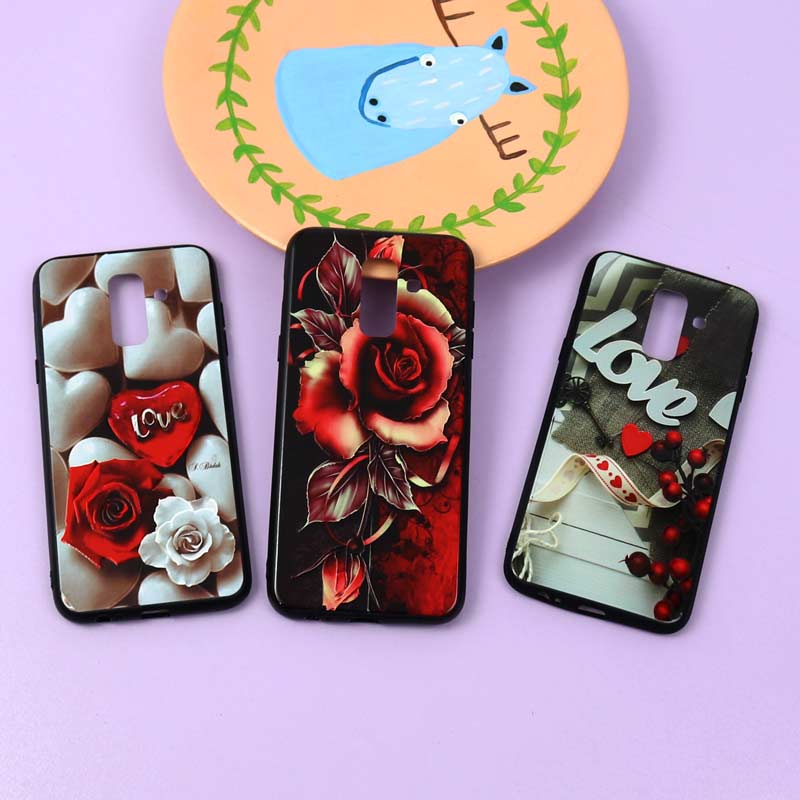 قاب فانتزی برجسته دخترانه سامسونگ A6 Plus سری 3