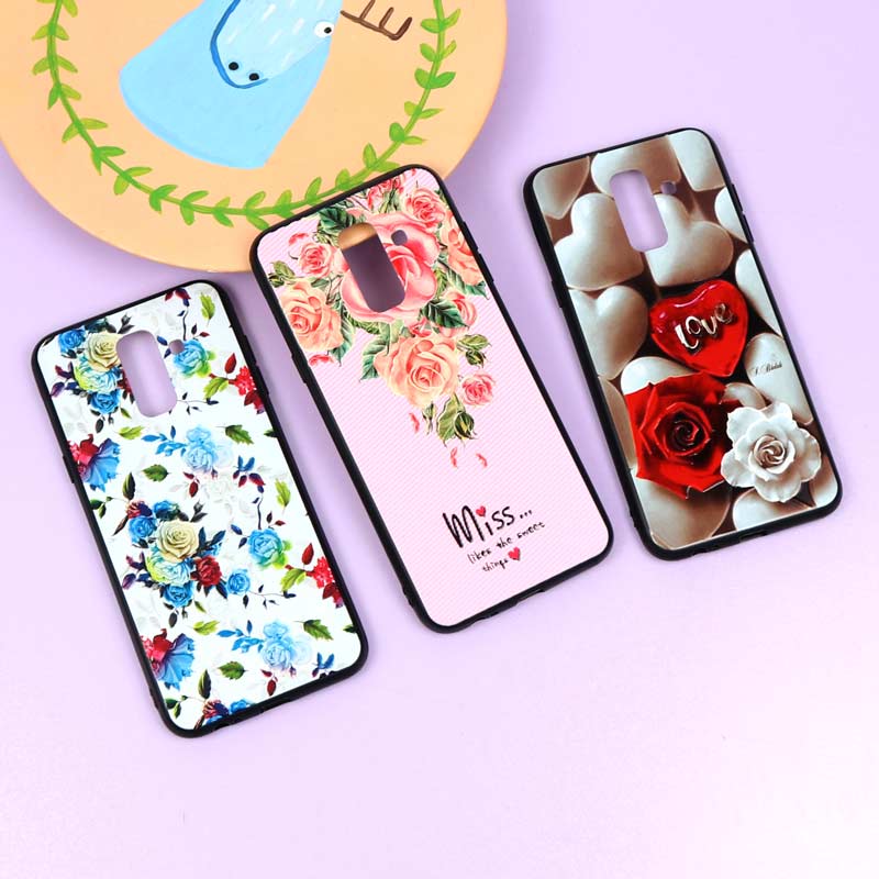 قاب فانتزی برجسته دخترانه سامسونگ A6 Plus سری 3