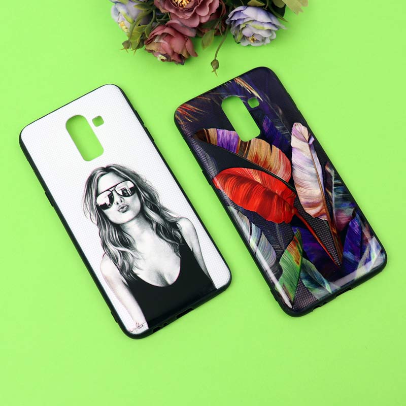قاب فانتزی برجسته دخترانه سامسونگ A6 Plus سری 7