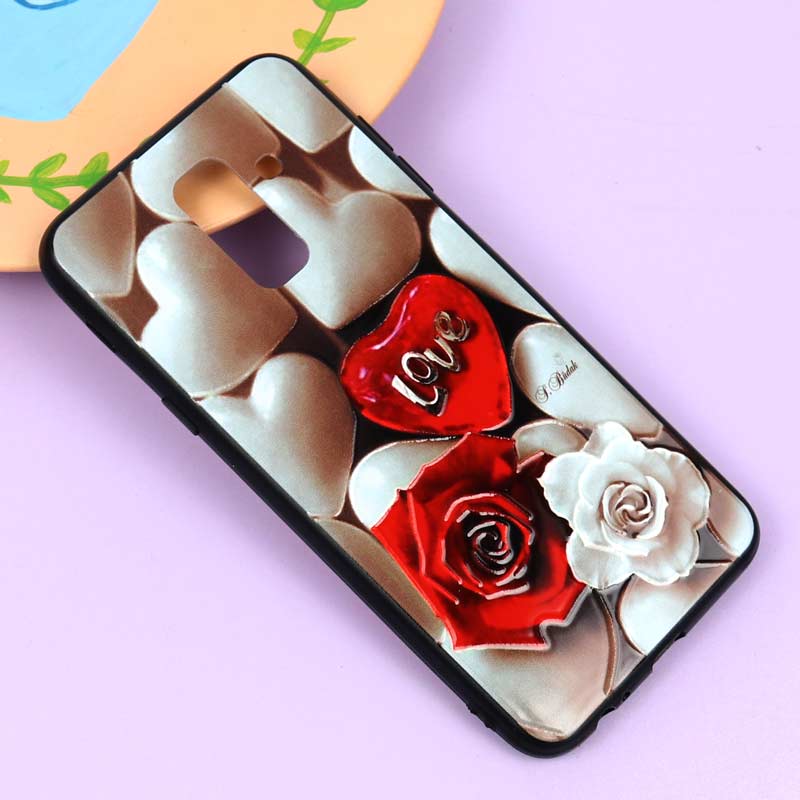 قاب فانتزی برجسته دخترانه سامسونگ A6 Plus سری 3