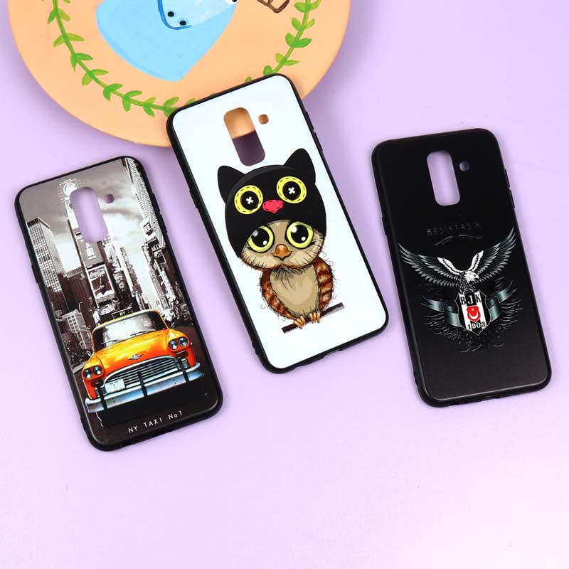 قاب فانتزی برجسته دخترانه سامسونگ A6 Plus سری 3