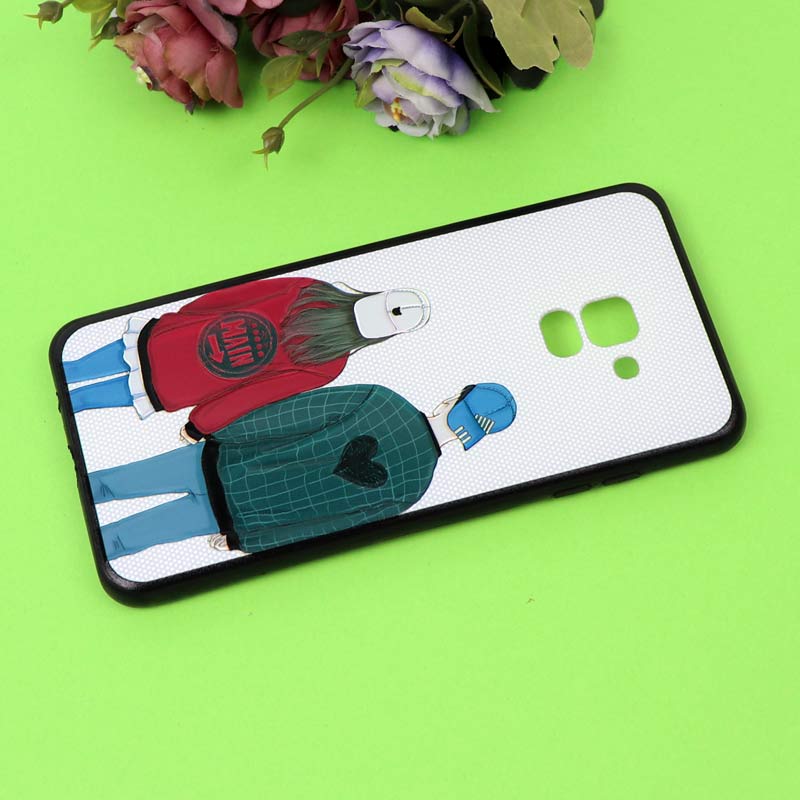 قاب فانتزی برجسته دخترانه سامسونگ A8 Plus سری 7