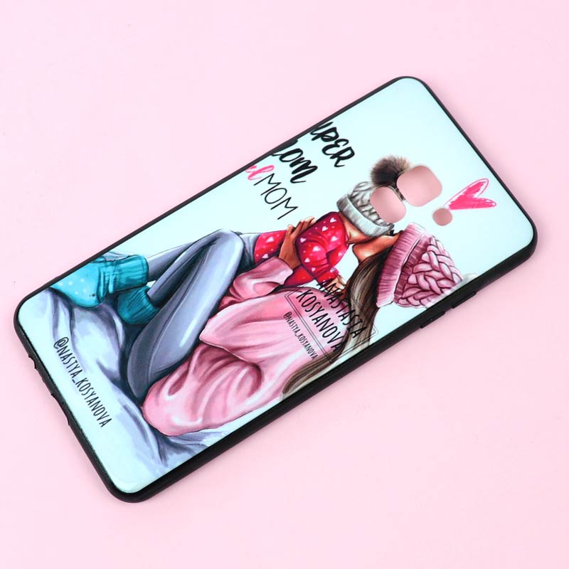 قاب فانتزی برجسته دخترانه سامسونگ A8 Plus سری 10
