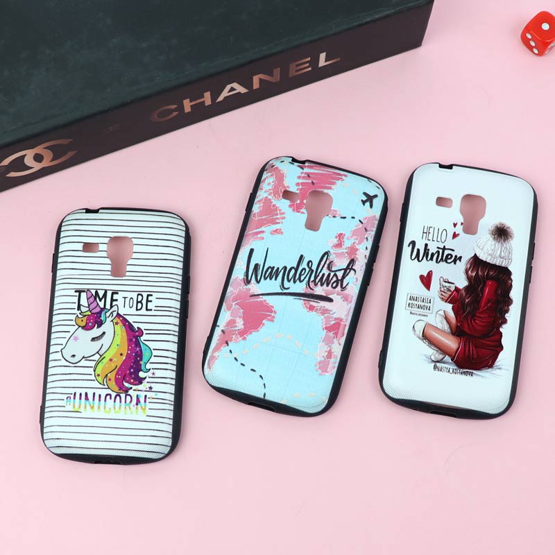 قاب فانتزی برجسته دخترانه سامسونگ Galaxy S Duos S7562 سری 7