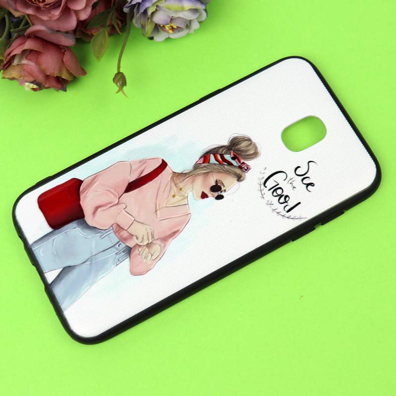 قاب فانتزی برجسته دخترانه سامسونگ J5 Pro سری 7
