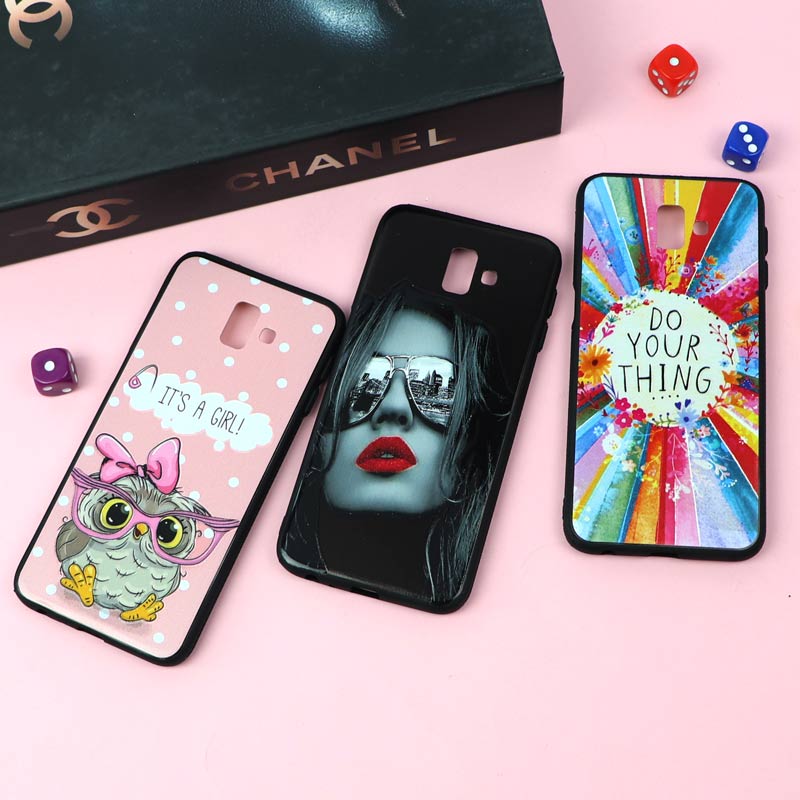 قاب فانتزی برجسته دخترانه سامسونگ J6 Plus سری 6
