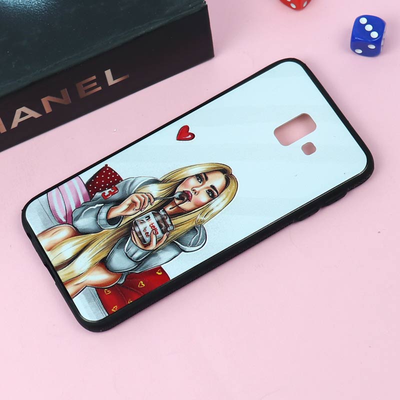 قاب فانتزی برجسته دخترانه سامسونگ J6 Plus سری 6