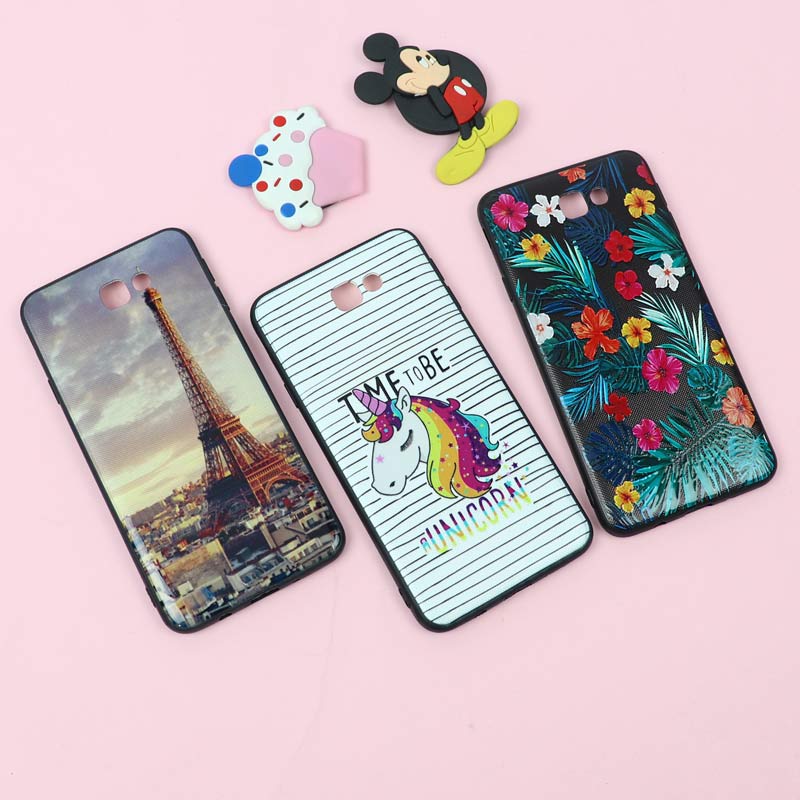 قاب فانتزی برجسته دخترانه سامسونگ J7 Prime سری 7