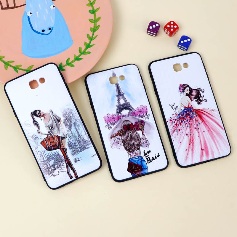 قاب فانتزی برجسته دخترانه سامسونگ J7 Prime سری 10