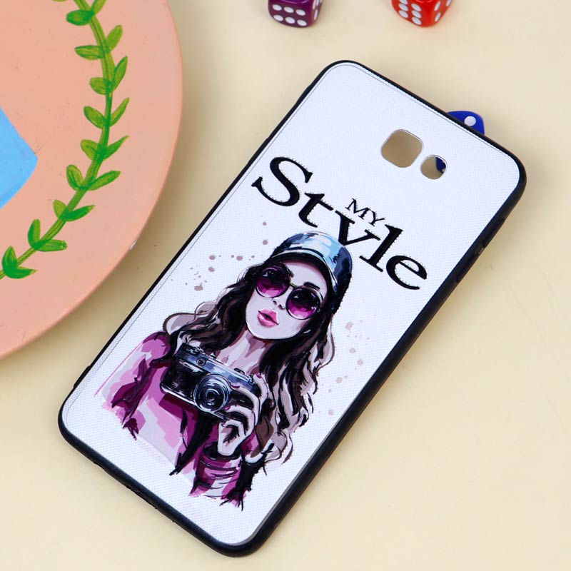 قاب فانتزی برجسته دخترانه سامسونگ J7 Prime سری 10