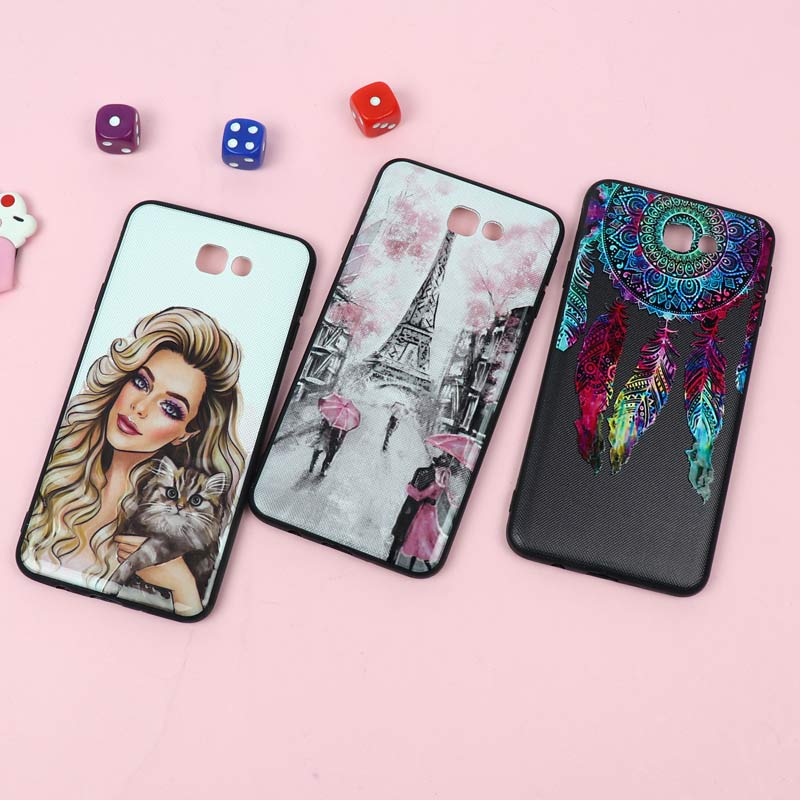 قاب فانتزی برجسته دخترانه سامسونگ J7 Prime سری 7