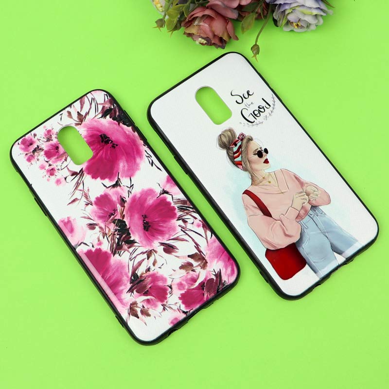 قاب فانتزی برجسته دخترانه سامسونگ J7 Pro سری 7