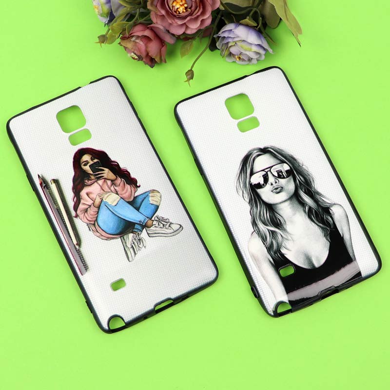 قاب فانتزی برجسته دخترانه سامسونگ Note 4 سری 7