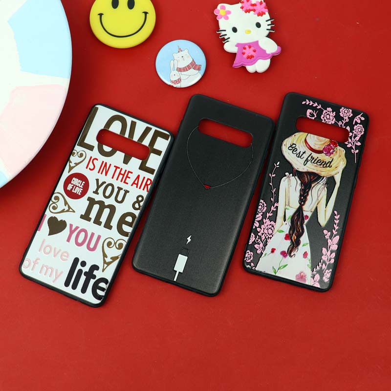 قاب فانتزی برجسته دخترانه سامسونگ S10 Plus سری 10