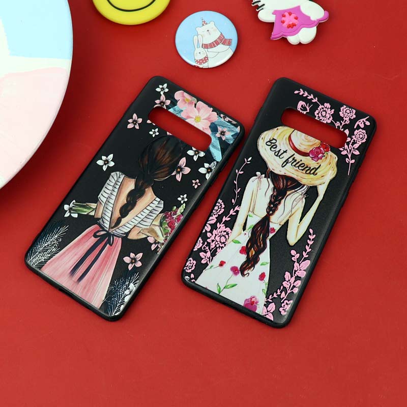 قاب فانتزی برجسته دخترانه سامسونگ S10 Plus سری 10