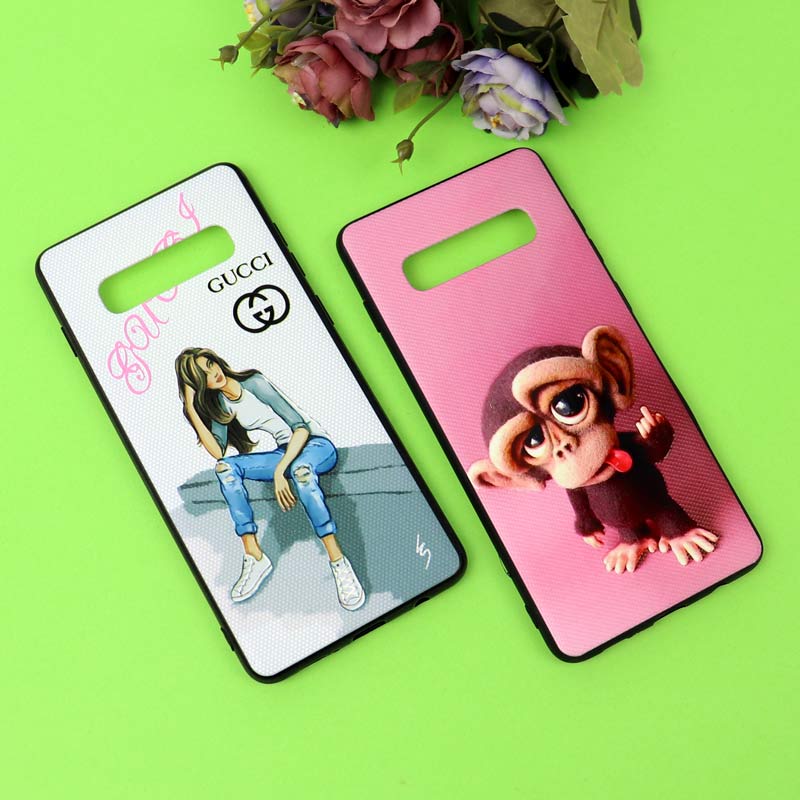 قاب فانتزی برجسته دخترانه سامسونگ S10 Plus سری 7