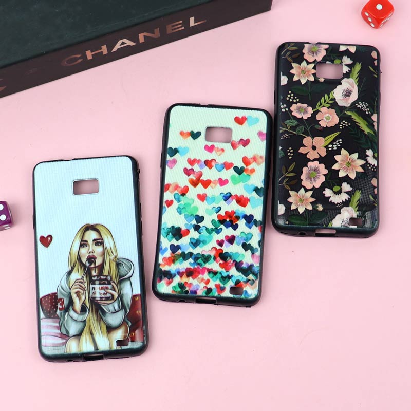 قاب فانتزی برجسته دخترانه سامسونگ Galaxy S2 سری 7