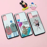 قاب فانتزی برجسته دخترانه سامسونگ S20 Plus سری 7