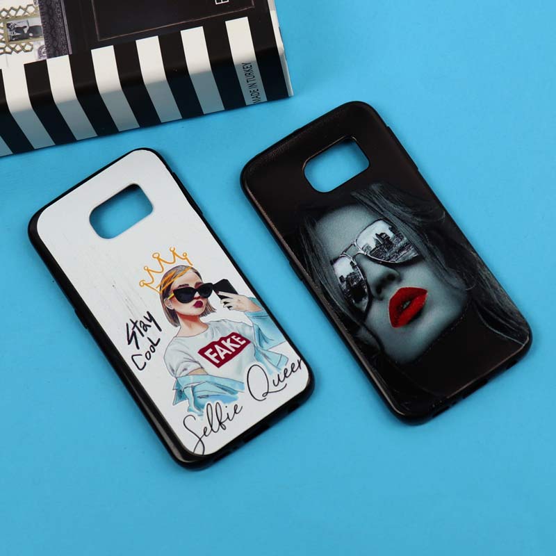 قاب فانتزی برجسته دخترانه سامسونگ S6 Edge سری 6