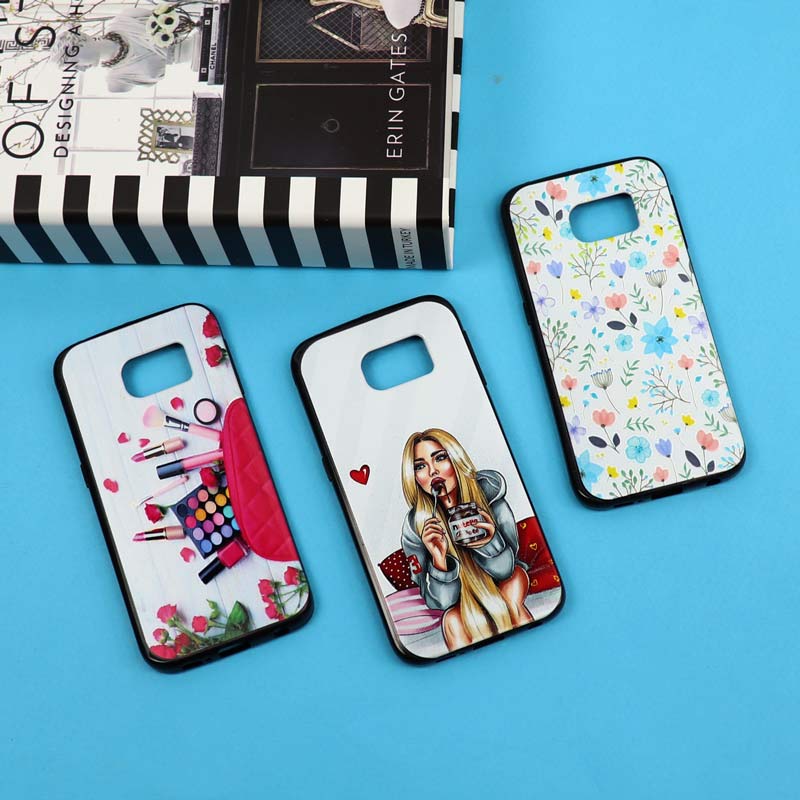 قاب فانتزی برجسته دخترانه سامسونگ S6 Edge سری 6