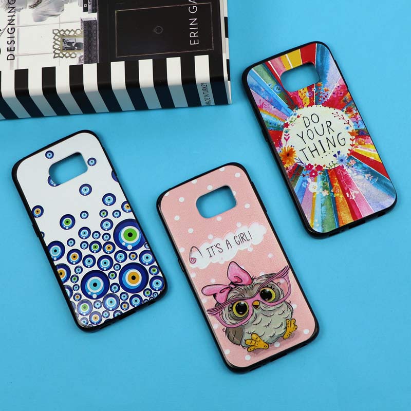 قاب فانتزی برجسته دخترانه سامسونگ S6 Edge سری 6