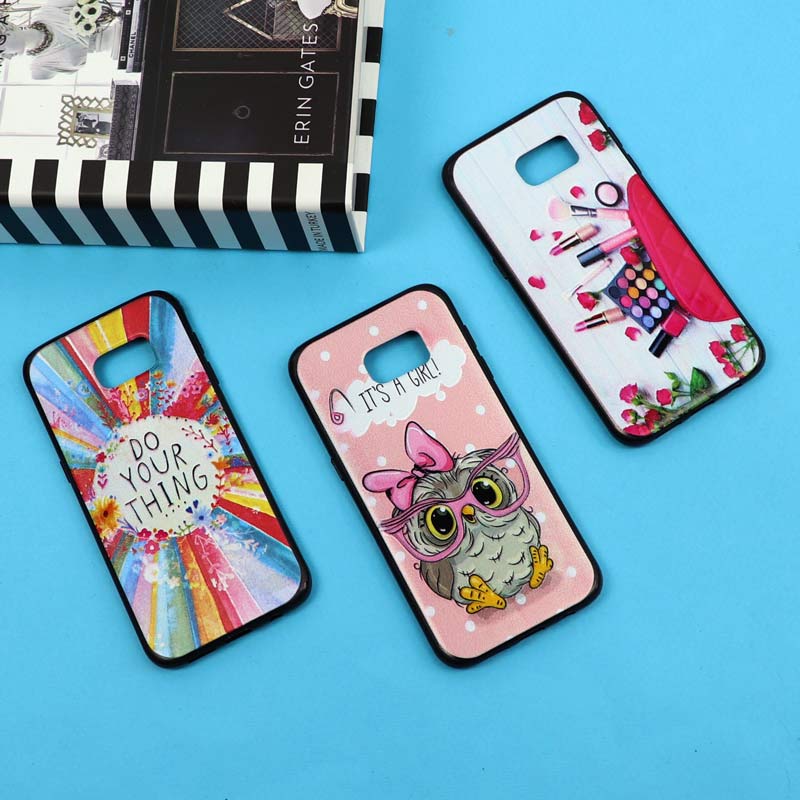 قاب فانتزی برجسته دخترانه سامسونگ S7 Edge سری 6