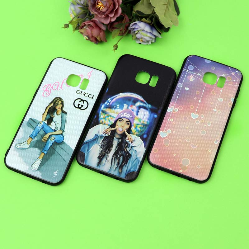 قاب فانتزی برجسته دخترانه سامسونگ S7 Edge سری 7