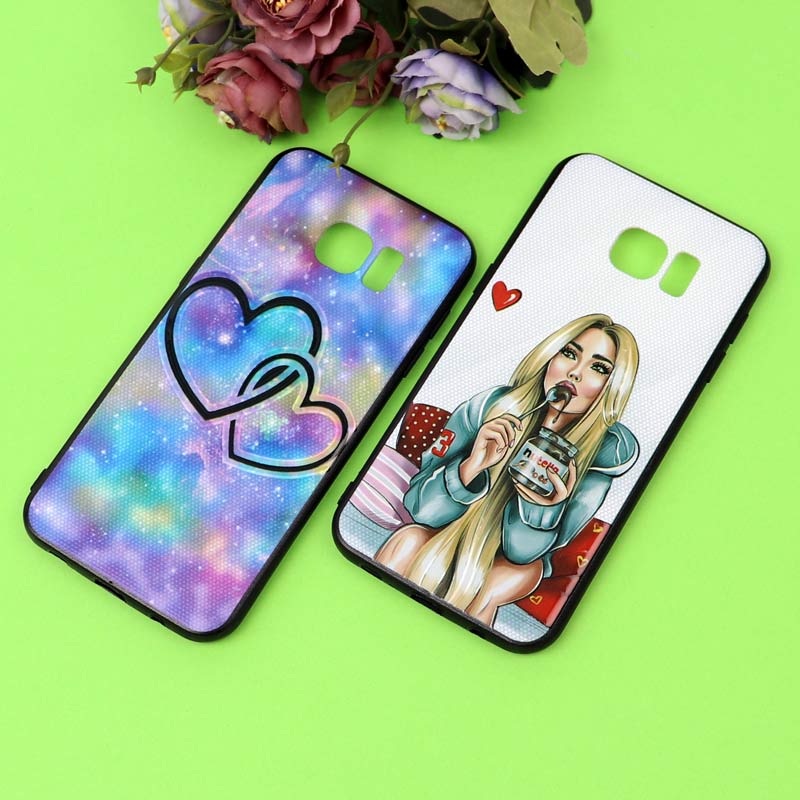 قاب فانتزی برجسته دخترانه سامسونگ S7 Edge سری 7