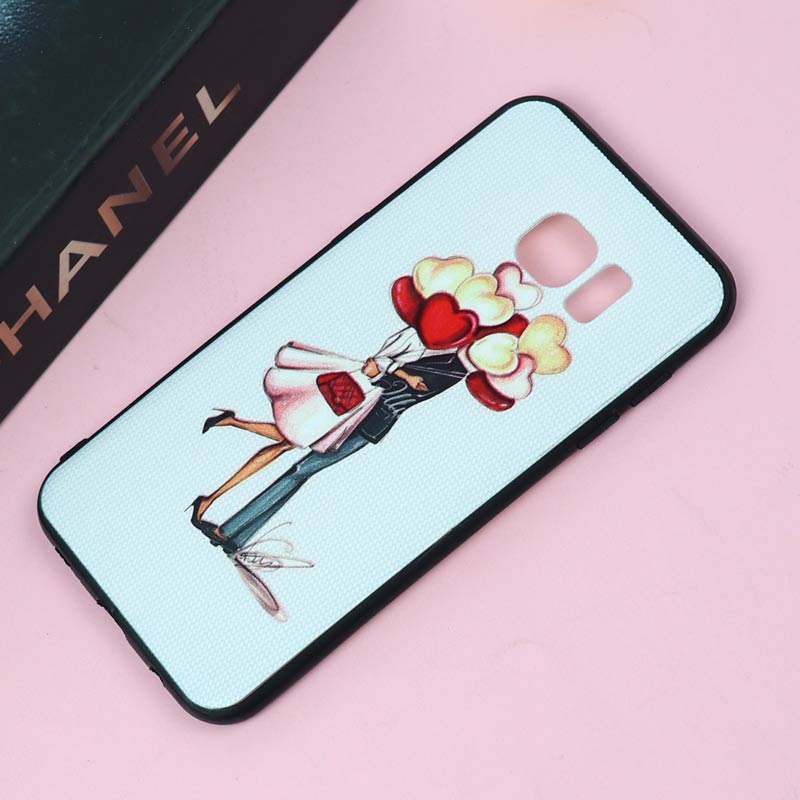 قاب فانتزی برجسته دخترانه سامسونگ S7 Edge سری 7