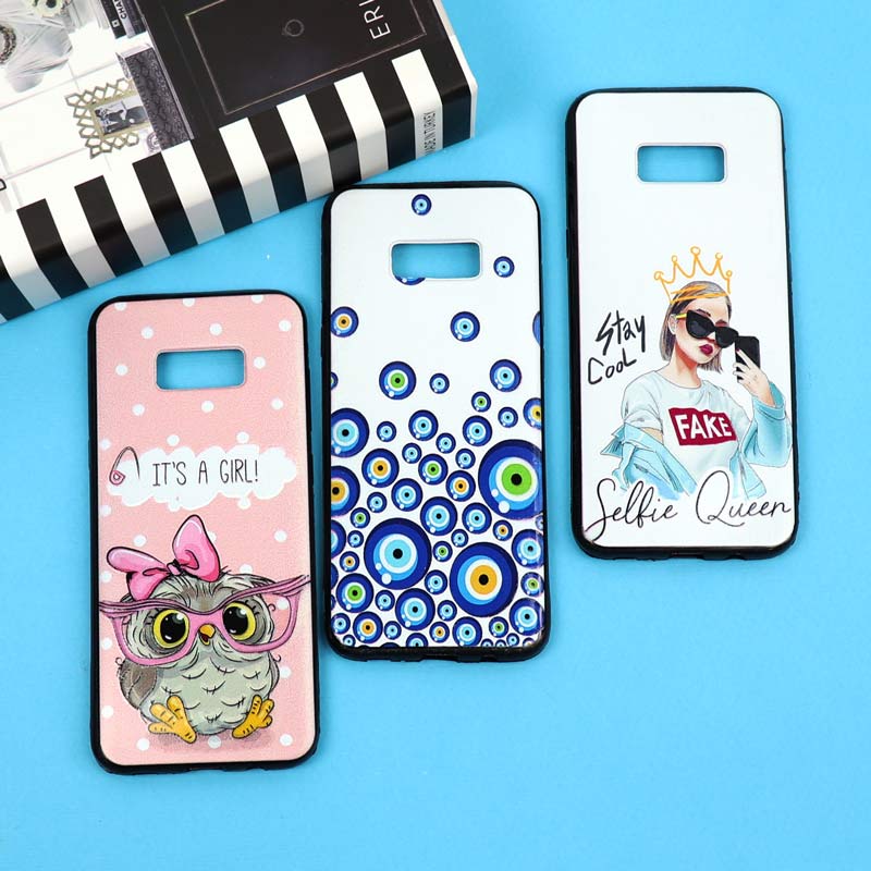 قاب فانتزی برجسته دخترانه سامسونگ S8 Plus سری 6