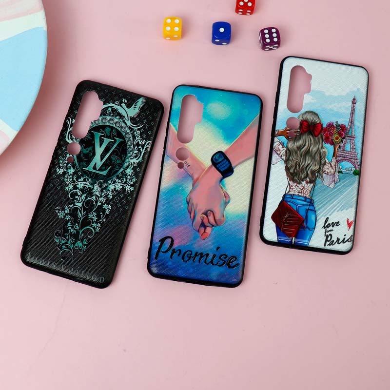 قاب فانتزی برجسته دخترانه شیائومی Mi Note 10 Pro سری 10