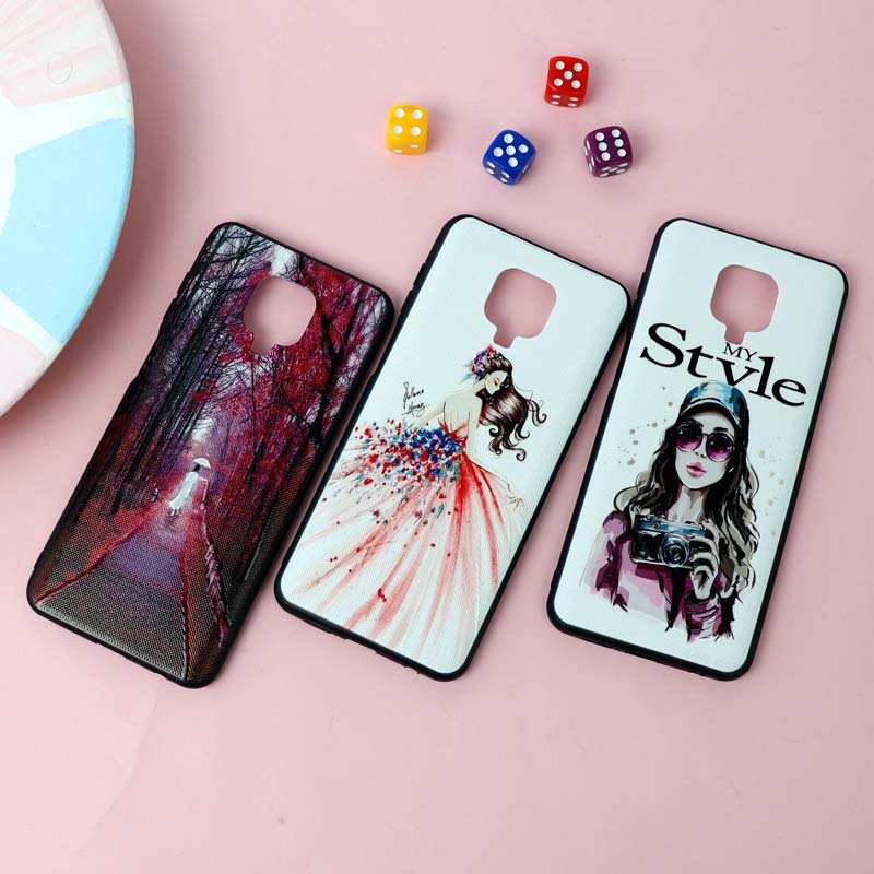 قاب فانتزی برجسته دخترانه شیائومی Redmi Note 9s سری 10