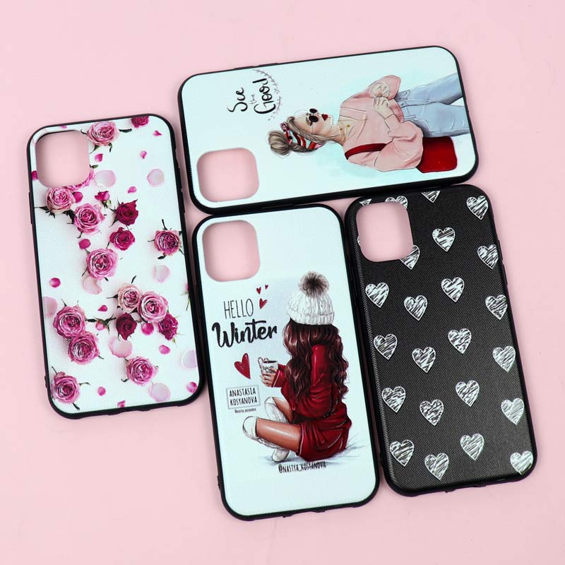 قاب فانتزی برجسته دخترانه آیفون iPhone 11 سری 7