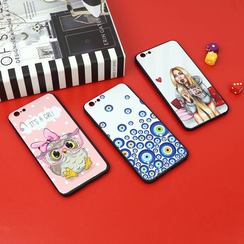قاب فانتزی برجسته دخترانه آیفون iPhone 6 Plus سری 6