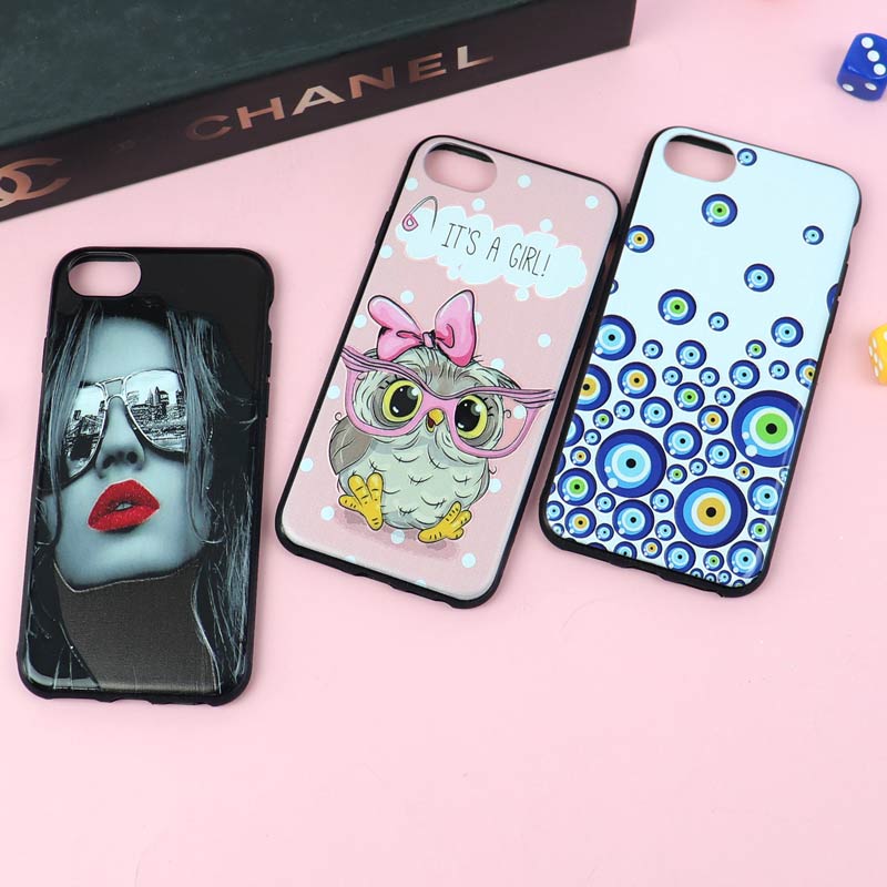 قاب فانتزی برجسته دخترانه آیفون iPhone 7/8 سری 6