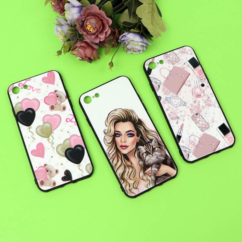 قاب فانتزی برجسته دخترانه آیفون iPhone 7/8 سری 7