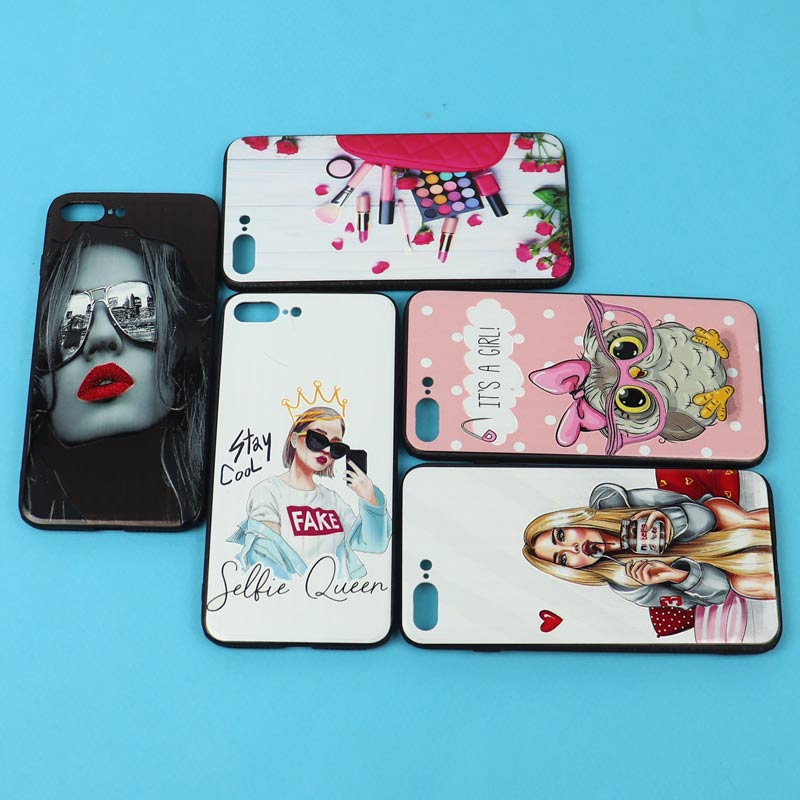 قاب فانتزی برجسته دخترانه آیفون iPhone 7 Plus / 8 Plus سری 6