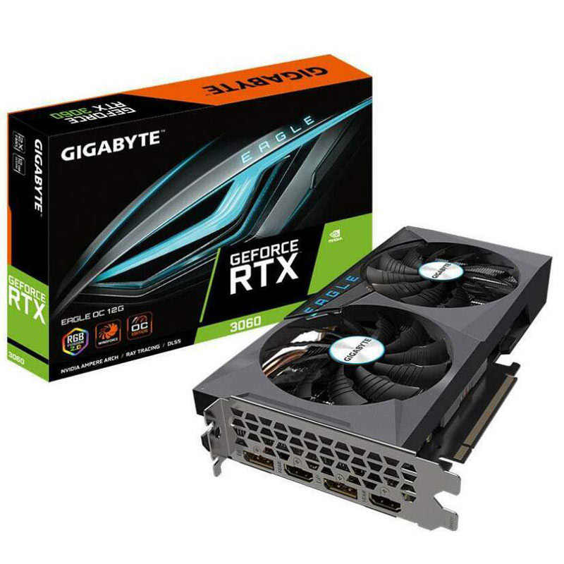 کارت گرافیک GIGABYTE EAGLE GeForce RTX3060 O12G GDDR6 192Bit