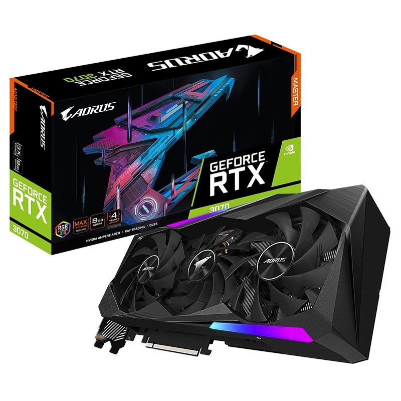 کارت گرافیک GIGABYTE Aorus GeForce RTX3070 Master 8GB GDDR6 256Bit