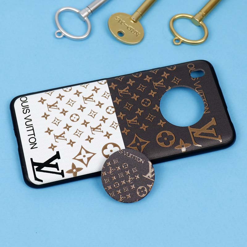قاب فانتزی برجسته + پاپ سوکت طرح LV هواوی Y9a سری D