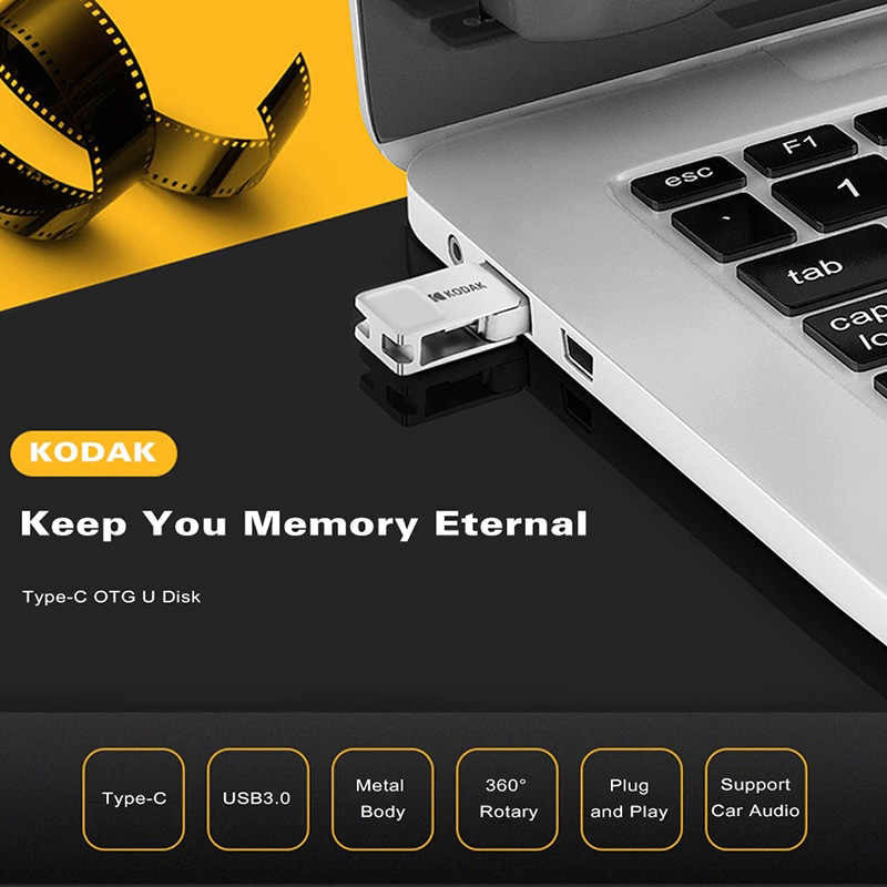 فلش ۶۴ گیگ کداک Kodak Dual K223C