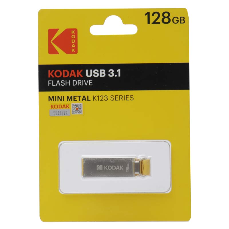 فلش ۱۲۸ گیگ کداک Kodak Mini Metal K123 USB3.1