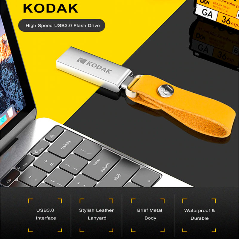 فلش ۱۲۸ گیگ کداک Kodak Mini Metal K123 USB3.1