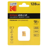 رم میکرو 128 گیگ کداک Kodak Premium U1 C10 85MB/s
