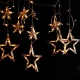 ریسه طرح ستاره پرده ای آفتابی ۳ متری
